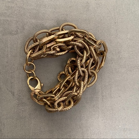 Club Monaco multi strand chunky link bracelet
